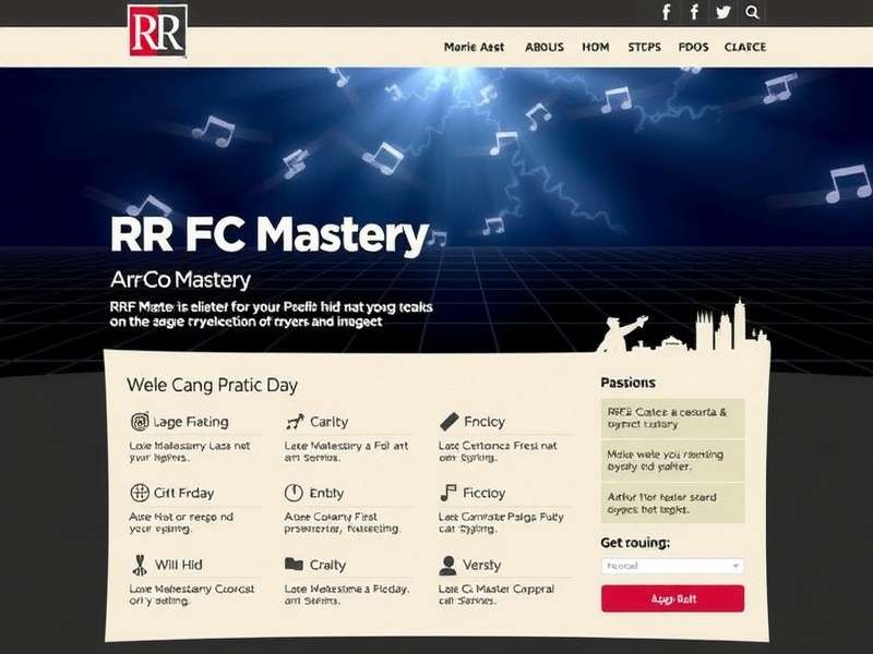 RR FC Mastery Game Home Screen RR FC Mastery Homepage